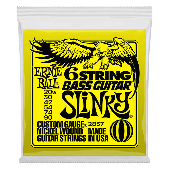 EB 6 STRING SLINKY BASS GUITAR 20-90