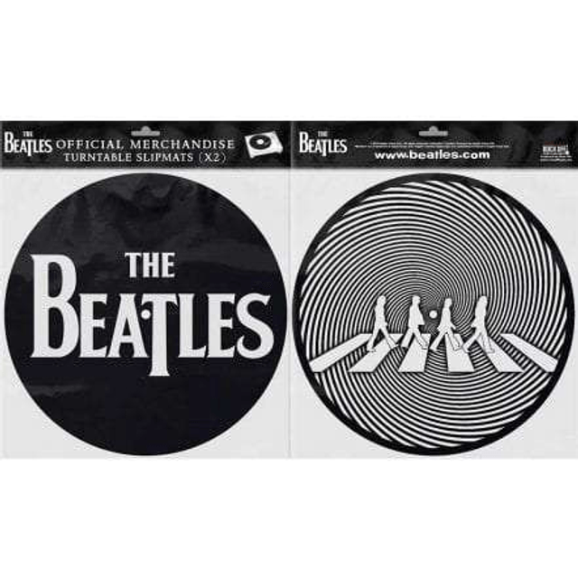 Beatles_Drop T Logo & Abbey Road_Slipmat Pair