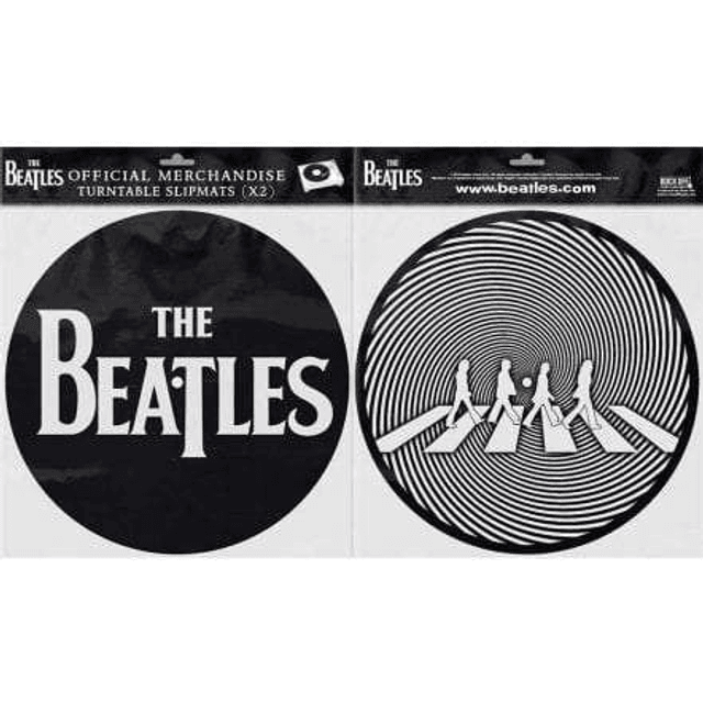 Beatles_Drop T Logo &amp; Abbey Road_Slipmat Pair