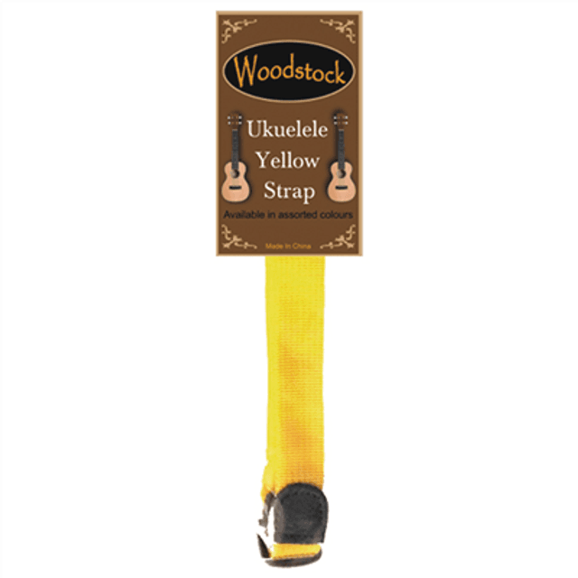 WOODSTOCK UKULELE STRAP YELLOW