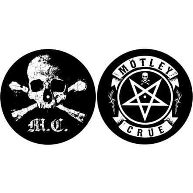 MotleyCrue_Skull / Pentagram_Slipmat Pair
